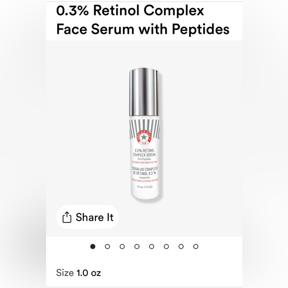 NIB First Aid Beauty Firming Cream and 0.3% Retinol Complex Serum Set - Picture 11 of 14